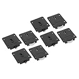 Cocoarm 4 Sätze Schiebetürrollen 25mm, Schranklaufrolle Möbelzubehör aus Edelstahl POM Material für Leise, Gleitende Türen Schränke Kleiderschränke