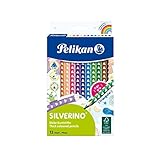 Pelikan Jumbo Buntstifte Silverino, 12 Stück, dreieckig, dick