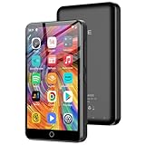 80GB MP3 Player mit Bluetooth und WiFi, 4.0' Touchscreen MP3 Player für Kinder Eingebauter Lautsprecher, MP4 Player mit Spotify, Audible, Amazon Music, Deezer, Pandora, FM Radio, bis zu 1TB