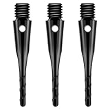 CyeeLife Dartspitzen Kunststoff 200 Stück Premium Softdart Spitzen I 2BA Gewinde I Dartpfeil Spitzen, Softdarts Ersatzspitzen, Besonders stabil & langlebig,Schwarz