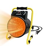 EAGLE PEAK Gewächshausheizung, 1500 W, geeignet für Gewächshaus, Growzelt, Garage, Keller, Wohnmobil, wasserdicht, IPX 4, Überhitzungsschutz, Strahlungsheizung, 1 Stück, Schwarz