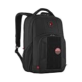 WENGER PlayerMode Gaming Rucksack, Notebook bis 15,6 Zoll, Tablet bis 10 Zoll, 20 l, Damen Herren, Gaming Business Uni Schule Reisen, Schwarz, 611651