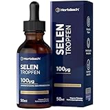 Selen Tropfen 100µg | 50ml | Hochdosiertes Natriumselenit | Vegan & Flüssig | Selenium Liquid Drops | Horbaach