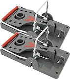 PROTECT HOME Rattenfalle Click, Innovative Schlagfalle mit hoher Schlagkraft, effektive und giftfreie Rattenbekämpfung, 2 Stück
