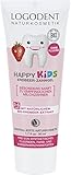 Logodent Naturkosmetik Happy Kids Erdbeer-Zahngel mit Natürlichem Kieselgel, 50 ml