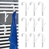 benlidoner 12 Stück Haken für Rundheizkörper Mehrzweck Heizkörperhaken ABS Haken Heizung Badheizkörper Weiß Hake für Handtuchheizkörper für Alle Standard Heizkörper