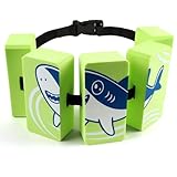 Schwimmgürtel Kinder 3–6 Jahren, Verstellbarer Schwimmgürtel Kinder Schwimmhilfe mit 5 Eva Schwimmkissen, Schwimmgurtel für Knder 15-30 kg (Grün)