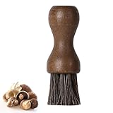 Zommke Gemüsebürste, Pilzbürste, Champignonbürste, Küchenbürste, Kartoffelbürste, Holzspülbürste, Handflächenbürste aus Natürlichem Bambus für Geschirr Topf Töpfe Pfannen Umweltfreundlich