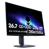 Alienware 27 Gaming Monitor - AW2725D, QHD (2560x1440), 280Hz, QD OLED, 0.03ms, NVIDIA G-SYNC Kompatibel, AMD FreeSync Premium Pro, HDR True Black 400, USB-C, DisplayPort, 2 HDMI, 3 Jahre Garantie