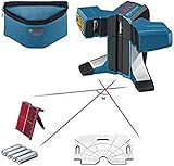 Bosch Professional GTL 3, 20 m Arbeitsbereich, IP 54 Staub- und Spritzwasserschutz, Ausrichtscheibe, Schutztasche, Laserzieltafel