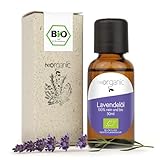 NeoOrganic® BIO Lavendelöl aus dem echten Lavendel [Lavandula Angustifolia] 100% naturreines ätherisches BIO Öl - Lavendel für einen ruhigen Schlaf und gute Laune - Duftöl Lavendel - 30 ml