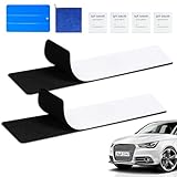 WUFANC 2 Paar Klett Kennzeichenhalter, Kennzeichenhalter Rahmenlos, Extra-Stark & Legal, Selbstklebender Nummernschildhalterung Auto, Wetterfester Kennzeichen Klett für Deutsche Standardkennzeichen