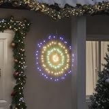 ShGaxin 8 Stück 17cm 140 Farben Weihnachtssterne Lichterkette