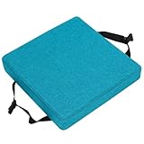 Kissenfüllung 16x16x2in/40x40x5cm Quadratische, verdickte, rutschfeste Stuhlmatte mit Gurten; maschinenwaschbarer Stuhlbezug.