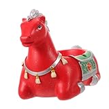 Healeved Keramik Aschenbecher Pferd Motiv Retro für Büro und Zuhause Kreativer Raucherspender Glückssymbol Tischaschenbecher Geschenkidee