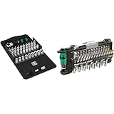 Wera 05003755001 8100 SA All-in Zyklop Speed-Knarrensatz, 42-teilig, 1/4 Zoll, Farbig & 05056490001 Bit-Sortiment, Tool-Check PLUS, metrisch, 39-teilig