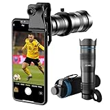Evil Eye HD Handyobjektiv 28X Teleobjektiv mit Auslöser für iPhone Samsung, Huawei, Xiaomi Android Smartphone, Monokular Teleskop