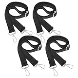 TOYZFRIENDY 4 Stück Verstellbares Pferdedecken Beinschlaufen aus Elastischem Nylon mit Doppeltem Metall Drehverschluss 150cm Befestigungsriemen für Pferdedecken