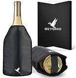 Beyond Weinkühler Manschette - Kühlmanschette für Wein & Sekt - Flaschenkühler für unterwegs - Weinmanschette, Weinflaschenkühler (1x Weinkühler Manschette)