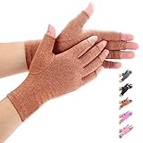 Duerer Arthritis Handschuhe - Compression Handschuhe f¨¹r Rheumatoide & Osteoarthritis - Handschuhe bieten arthritische Gelenkschmerzen Linderung der Symptome - M?nner und Frauen(Braun, M)