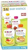 HiPP Bio Frucht & Getreide im Quetschbeutel für Baby, Babyquetschbeutel Mixpack, 4er Pack (4x4x90g)