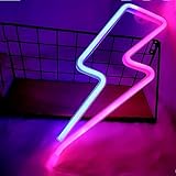 Acboor Neon Schild Blitz, LED Blitz Neon Signal Licht Esports Raum Atmosphäre Licht für Schlafzimmer Bar Party Weihnachten