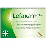 Lefaxan® protect bei wiederkehrenden funktionellen Blähungen mit Blähbauch und gasbedingten Bauchschmerzen – 15 Kapseln für die Stärkung der natürlichen Darmbarriere