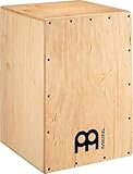Meinl Percussion Headliner Cajon Instrument - Kompakte Trommelkiste mit Snare und Bass Sound - Schlagfläche Baltische Birke (HCAJ100NT)