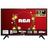 RCA 32 Zoll Fernseher LED TV HD Ready Triple Tuner(DVB-T/T2-C-S/S2) Dolby Audio HDMI USB Anschluss Fire TV Apple TV PS5 Xbox Hotel Modell Schlafzimmer Lounge Hotel RB32H(2023)