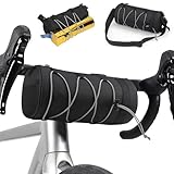 ELNLE Lenkertasche Fahrradtasche Lenkertaschen Vorne, Wasserdicht Rennrad Tasche Bikepacking Taschen mit Abnehmbarem Schultergurt für Rennrad MTB E-Bike (2.5L)