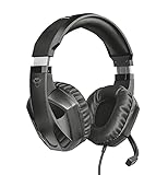 Trust Gaming 23373 Headset GXT 412 mit Mikrofon für PS4, PS5, PC, Nintendo Switch, Xbox Series X, Xbox One - Celaz Kabelgebundene Gaming-Kopfhörer mit Metallverstärkter Kopfbügel - Schwarz,25cm