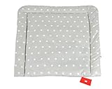 BABYLUX Wickeltischauflage Wickelauflage Baby Wickeltisch 50x70 70x70 80x70 (80 x 70 cm, 91 - Sterne (klein) Grau)