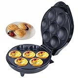 QUTBAG Mini-Waffeleisen, Antihaft-Pie-Maker-Cupcake-Maschine, Frühstücks-Sandwich-Maker mit Kontrollleuchte, doppelseitige Heizung, für die Snackbar in der Heimküche