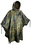 Mil-Tec Herren Poncho-10630021 Poncho, Flecktarn, Einheitsgröße EU