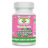 Brokkoli Sulforaphan Kapseln - hochdosiert - 400 mg Extrakt - 40 mg Sulforaphan - Qualität aus Deutschland - ohne Zusätze - vegan - laborgeprüft - Vitamineule®