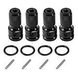 Ghulumn 4Pcs 1/2 Zoll auf 1/4 Zoll Hex Ratsche Steckschlüssel Steckschlüssel Adapter Schraubenschlüssel Set Drive Converter Impact Tool