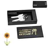 Schlüsselversteck für Draußen,Magnetischer Schlüsselkasten für Unter Dem Auto,Schlüsseltresor Magnetbox,Schwarz Schlüsselbox Auto,Schlüssel Versteck Draußen für Auto Haus Garage Büro Schlüsselversteck