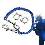 Opilroyn Kameragehäuse Tragegurt, Taucherkamerakorad - Hartes Tauchseil zum Tauchen und Schnorcheln | 360 Grad einziehbare wasserdichte Kamera- und Camcorderriemen Tauchzubehör, sapphire, verwijzen