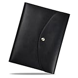 Buchhülle A5 aus Veganem Leder (PU), Buchtasche mit Notizbuch - zum DIN A5 Kalender/Book/Reisetagebuch, Buchhülle a5 Nachfüllbar - mit Stiftschlaufe und Platz für Sticker/Blätter o.Ä.