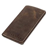 ROYALZ Vintage Leder Etui für Apple iPhone 11 PRO Schutzhülle (5,8 Zoll) 6 Kartenfächer Sleeve Case Ledertasche Hülle Portemonnaie, Farbe:Antik-Braun