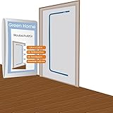 Green Home 𝐒𝐭𝐚𝐮𝐛𝐬𝐜𝐡𝐮𝐭𝐳𝐭𝐮̈𝐫 (Vlies) inkl. Reißverschluss - Staubschutz 𝟏,𝟏𝟎 𝐱 𝟐,𝟐𝟎 𝐦 für Renovierungen & Umbauten, aus staubdichtem Polypropylen-Vlies (Set ohne Klebeband) Weiß