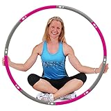 ResultSport Hula Hoop Reifen Erwachsene 1,2kg Gewicht 100cm breit, 8 Teiliger Abnehmbarer, Weighted Fitnessreifen, Fitnessübungen Training