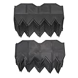 FLEXMAN 40 Teilige Gartenumrandung, 5,7 X 12 Zoll Ineinandergreifendes Landschaftsbau Umrandungsset, Einfach zu Installierender Kunststoff Gartenzaun für Den DIY Außenhof