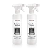 HANSE PRO Backofen-Reiniger, 2 x 500 ml I löst mühelos hartnäckigste Verkrustungen, Eingebranntes und Fettflecken I Ofenreiniger I Herdreiniger I Spezialreiniger