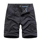 Shorts Herren Freizeithosen Herren Kurze Einfarbig Laufhose Loose Sporthosen Leicht Sweatpants 3/4 Sweathose MäNner Leicht GemüTliche Sommerhose Arbeitshosen Cargohosen Outdoorpants