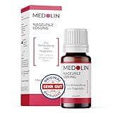 Medolin® Nagelpilz Lösung - Effektiver Nagellack mit belegter Wirkweise - Lack Behandlung für schöne & gepflegte Nägel - Geeignetes Mittel für Fuß & Hand | Nagelhärter, 10 ml