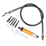 Elektrisches Schnitzmeißel-Set Holzbearbeitungs-Schnitzmesser-Set mit Gummi-Flexachsen-Schnitzwerkzeug-Set