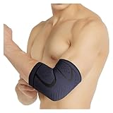 ZGXNYI 1 STÜCKE Kompressions-Ellenbogenstütze Elastisches Gym Sport Ellenbogenschutzpolster Absorbieren Schweiß Sport Basketball Armmanschette Ellenbogenbandage Sport Ellenbogenschützer(1PCS Black,M)