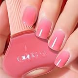 Rosa Schnell trocknend & Langanhaltend Einfarbiger Nagellack - Wasserbasierte Nagellacke für DIY Nageldesign - Quick Dry ungiftiger Nagellack - Ohne UV Lampe Nail polish (Nude Pink 12ML)