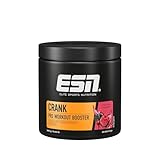 ESN Crank, Fresh Berry Juice, 380 g, Pre Workout Booster,...
